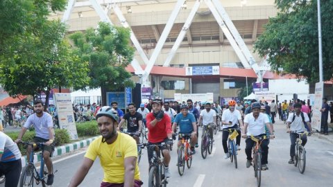 Fit India Sundays on Cycle celebrates World Car Free Day in partnership with the Department of Touri