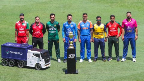 Dubai: Asia Cup 2025 Captains with Trophy