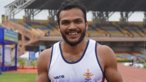 राष्ट्रीय ओपन एथलेटिक्स चैंपियनशिप : मणिकांता ने 100 मीटर में स्वर्ण पदक जीता