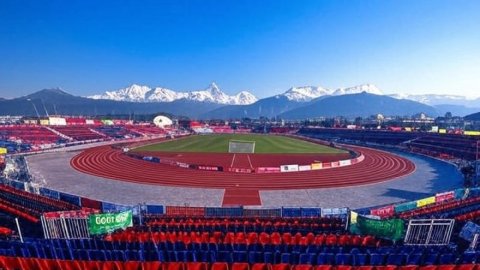 11-15 अक्टूबर के बीच इंडो-नेपाल यूथ गेम्स चैंपियनशिप को तैयार नेपाल का पोखरा स्टेडियम 