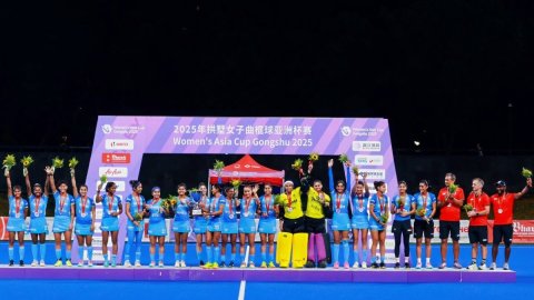 Prime Minister Narendra Modi congratulates Indian women's hockey team for winning silver in Asia Cup
