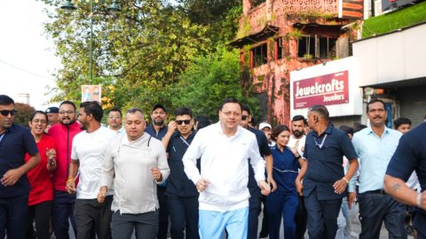 सेवा पखवाड़ा : देहरादून में 'नमो युवा रन' का आयोजन, सीएम पुष्कर सिंह धामी ने लगाई युवाओं के साथ दौड़