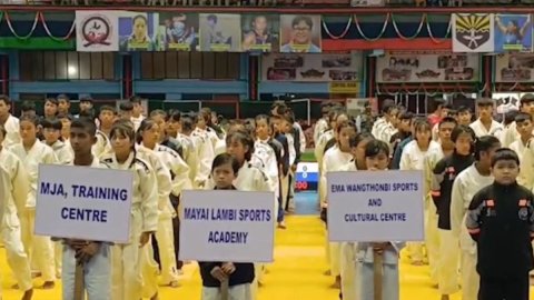 मणिपुर में पहली 'डीजीएआर मणिपुर राज्य स्तरीय जूडो चैंपियनशिप 2025' का शानदार आगाज