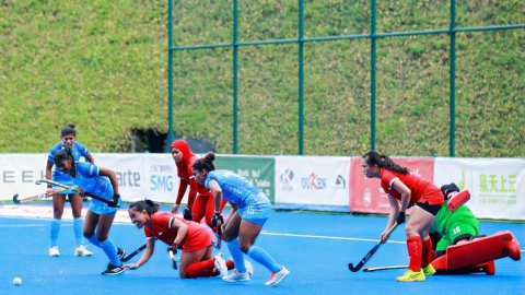 India rout Singapore 12-0 to seal spot in Super 4 of Women's Hockey Asia Cup