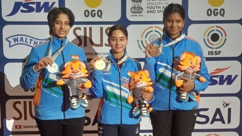 Jr World Cup Shooting: Clean sweep for India in women’s air rifle as hosts dominate Day 5