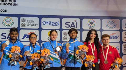 Jr World Cup Shooting: India shines in air pistol mixed team as Italy dominates skeet events (roundu