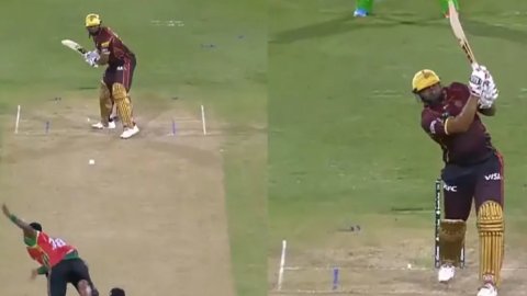 5 छक्के और 17 गेंदों में फिफ्टी, CPL में नहीं रुक रहा कीरोन पोलार्ड नाम का तूफान