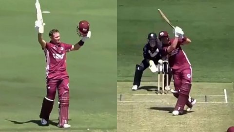 एशेज से पहले मार्नस लाबुशेन का धमाका, 92 गेंदों में सेंचुरी ठोककर फॉर्म में की वापसी