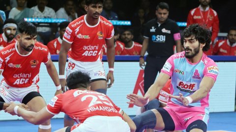 PKL 12: Redemption for Jaipur Pink Panthers after Nitin Kumar clinch golden raid victory