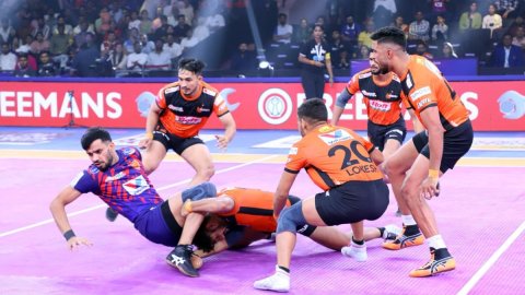 PKL 12: UP Yoddhas hold nerve to triumph over Bengaluru Bulls in thrilling tie-breaker