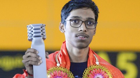 Praggnanandhaa enjoys playing 'Jenga' in free time