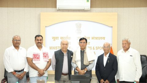 Sports minister Mandaviya launches mascot Jalveer and logo for Asian Aquatics Championship