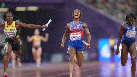 World Athletics C'ships: Jefferson-Wooden caps triple gold as U.S. dominates final day in Tokyo (Ld)