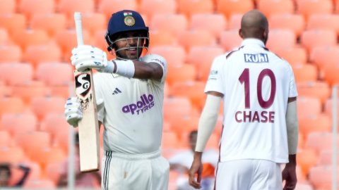 1st Test: Dhruv Jurel celebrates his maiden Test hundred with an iconic army drill