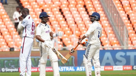 1st Test: Jurel, Jadeja's fifties swell India's lead to 164 runs at tea against West Indies