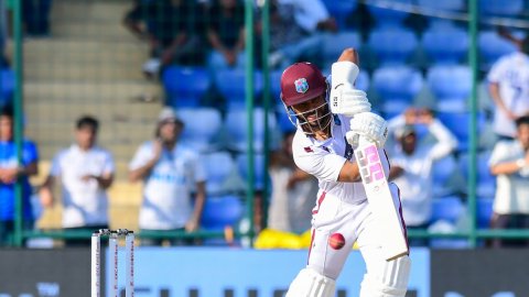 2nd Test: Campbell, Hope smash unbeaten fifties as Windies fight back, trail India by 97 runs