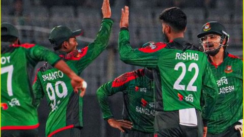 Bangladesh Beat West Indies By 74 Runs In 1st Odi Match ரிஷாத் ஹோசைன் அபார பந்துவீச்சு; வெஸ்ட் இண்டீஸை வீழ்த்தி வங்கதேசம் அசத்தல்!