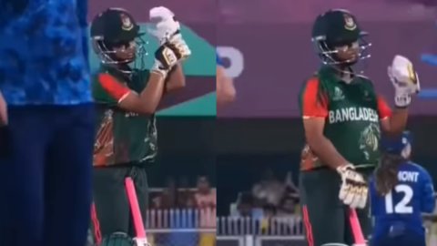 CWC 2025: सोभना मोस्टरी का अनोखा सेलिब्रेशन हुआ वायरल, अर्द्धशतक जड़कर दिखाया खास अंदाज़; VIDEO
