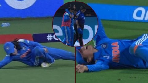 WATCH: वर्ल्ड कप सेमीफाइनल से ठीक पहले भारत को तगड़ा झटका! ये स्टार बल्लेबाज फील्डिंग के दैरान हुई च WATCH: वर्ल्ड कप सेमीफाइनल से ठीक पहले भारत को तगड़ा झटका! ये स्टार बल्लेबाज फील्डिंग के दैरान हुई च