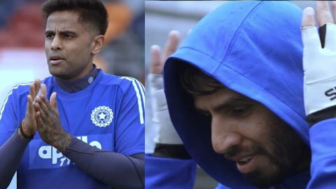 VIDEO: ठंड से कांपा कैनबरा, हुडी और ग्लव्स में नजर आए टीम इंडिया के खिलाड़ी, जितेश शर्मा ने दिखाया अ VIDEO: ठंड से कांपा कैनबरा, हुडी और ग्लव्स में नजर आए टीम इंडिया के खिलाड़ी, जितेश शर्मा ने दिखाया अ