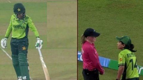 IND W PAK W मैच में हुआ बवाल! मुनीबा अली के रन आउट को लेकर अंपायर से भिड़ गईं पाकिस्तानी कप्तान फाति
