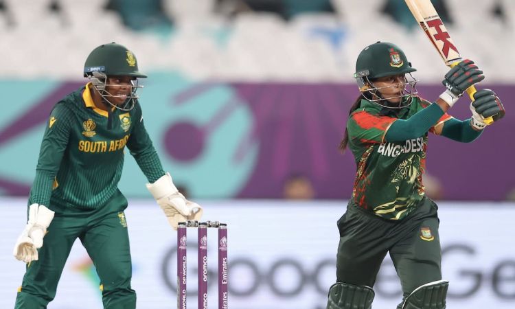 Shorna Akter explosive fifty helps Bangladesh set a 233 run target against South Africa
