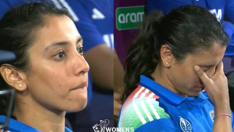 CWC 2025: इंग्लैंड से करीबी हार के बाद टूटीं स्मृति मंधाना, आंखों में छलक आए आंसू; VIDEO CWC 2025: इंग्लैंड से करीबी हार के बाद टूटीं स्मृति मंधाना, आंखों में छलक आए आंसू; VIDEO