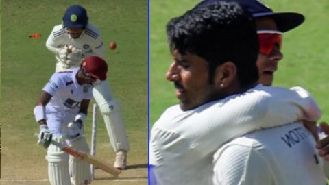 IND vs WI: सुंदर की की जादुई गेंद ने उड़ाए एथेनेज के होश, ऑफ स्टंप हो गया धड़ाम IND vs WI: सुंदर की की जादुई गेंद ने उड़ाए एथेनेज के होश, ऑफ स्टंप हो गया धड़ाम