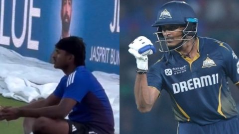 VIDEO: बाउंड्री पर बर्गर खा रहे थे साईं सुदर्शन, फैन बोला- 'गुजरात से निकल जाओ'