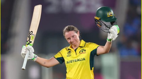 77 बॉल पर 113 रन! Alyssa Healy ने रचा इतिहास, एक साथ Women's World Cup के ये दो रिकॉर्ड अपने नाम किए 77 बॉल पर 113 रन! Alyssa Healy ने रचा इतिहास, एक साथ Women's World Cup के ये दो रिकॉर्ड अपने नाम किए