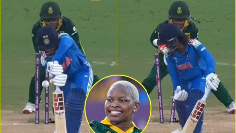 Harleen Deol के उड़ गए तोते, Nonkululeko Mlaba ने स्पेशल बॉल डालकर गिराए स्टंप्स; देखें VIDEO Harleen Deol के उड़ गए तोते, Nonkululeko Mlaba ने स्पेशल बॉल डालकर गिराए स्टंप्स; देखें VIDEO