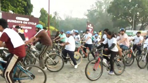 देशभर में 'फिट इंडिया संडे ऑन साइकिल' के 45वें संस्करण का आयोजन