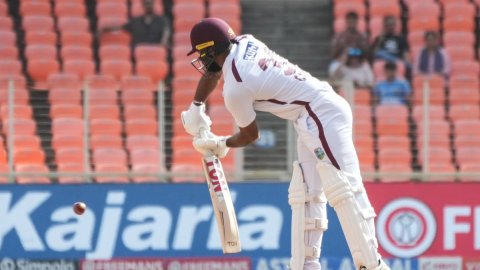 Ahmedabad: Day 3 of the First Test Match between India and West Indies