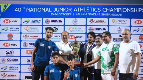 राष्ट्रीय जूनियर एथलेटिक्स चैंपियनशिप: पहले स्थान पर रहा तमिलनाडु, हरियाणा को दूसरा स्थान 
