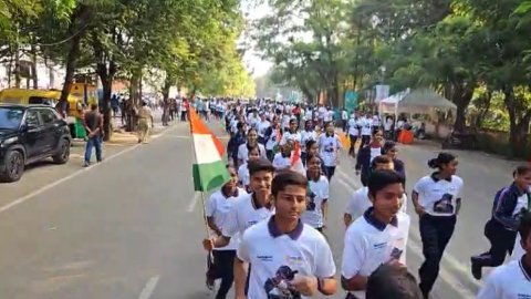 रांची में 'स्वदेशी मैराथन' का आयोजन, 25 हजार लोगों ने हिस्सा लिया