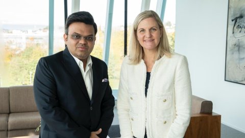 Jay Shah meets IOC chief Kirsty Coventry, discusses cricket's return to Olympic Games (Credit: Jay S Jay Shah meets IOC chief Kirsty Coventry, discusses cricket's return to Olympic Games