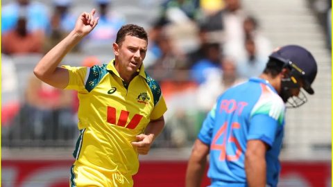AUS vs IND T20I: Josh Hazlewood रचेंगे इतिहास, एक साथ तोड़ सकते हैं Mitchell Starc और Pat Cummins का AUS vs IND T20I: Josh Hazlewood रचेंगे इतिहास, एक साथ तोड़ सकते हैं Mitchell Starc और Pat Cummins का
