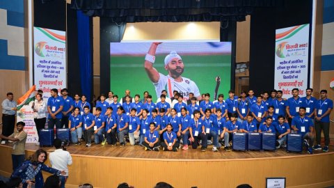M3M Foundation and Kreeda Bharati felicitate Indian contingent for Asian Youth Games