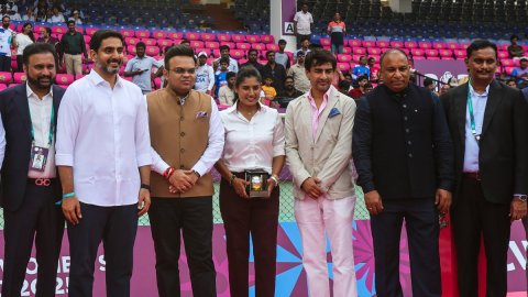 Visakhapatnam: ICC Women's World Cup : India vs Australia Mithali Raj Stand, Raavi Kalpana Gate unveiled at ACA-VDCA Stadium in Visakhapatnam