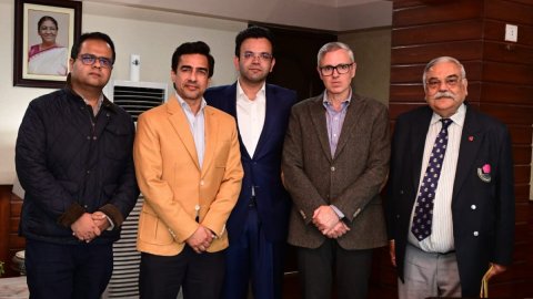 Rohan Jaitley, Mithun Manhas meet J&K CM Omar Abdullah to boost cricket infrastructure Rohan Jaitley, Mithun Manhas meet J&K CM Omar Abdullah to boost cricket infrastructure
