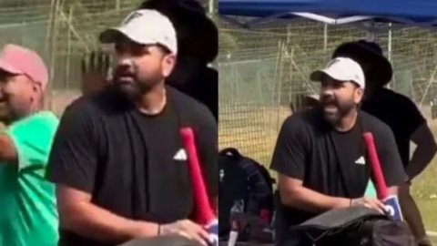 VIDEO: रोहित शर्मा ने सिक्योरिटी गार्ड को हड़काया, नन्हे फैन के साथ बदसलूकी होने से रोकी