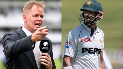 VIDEO: शॉन पोलक ने कमेंट्री में कर दिया बड़ा ब्लंडर, शान मसूद को कह दिया इंडिया कैप्टन VIDEO: शॉन पोलक ने कमेंट्री में कर दिया बड़ा ब्लंडर, शान मसूद को कह दिया इंडिया कैप्टन