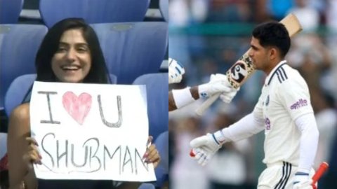 शुभमन गिल के लिए दिखी फैनगर्ल की दीवानगी, रिक्रिएट हुआ 'आई लव यू ज़हीर' वाला मूमेंट