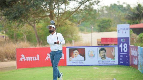 Tamil Nadu Open 2025: Arjun Prasad climbs into halfway lead