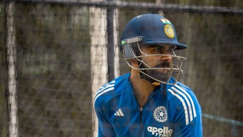 VIDEO: दूसरे ODI से पहले जमकर पसीना बहा रहे हैं विराट, नेट प्रैक्टिस में बल्ले से आ रही है मधुर आवाज