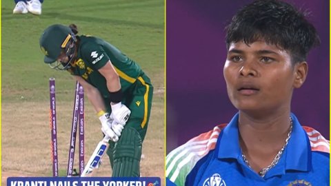 ऐसी ही OUT हो सकती थीं Laura Wolvaardt... Kranti Goud ने बवाल यॉर्कर डालकर उड़ाए डंडे; देखें VIDEO