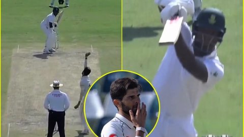 Kagiso Rabada ने Shaheen Afridi को दिखाया आईना, रावलपिंडी में मारा बवाल क्लासिक छक्का; देखें VIDEO Kagiso Rabada ने Shaheen Afridi को दिखाया आईना, रावलपिंडी में मारा बवाल क्लासिक छक्का; देखें VIDEO