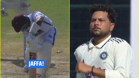 Shai Hope के काल बने Kuldeep Yadav, एक बार फिर मिस्ट्री स्पिन से मारा क्लीन बोल्ड; देखें VIDEO