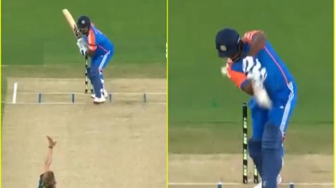 W,W,W: संजू सैमसन के काल बने Nathan Ellis, टी20 में तीसरी बार बनाया शिकार; देखें VIDEO