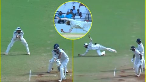 Ruturaj Gaikwad ने Irani Cup में किया कमाल, एक हाथ से स्लिप में पकड़ा महाबवाल कैच; देखें VIDEO